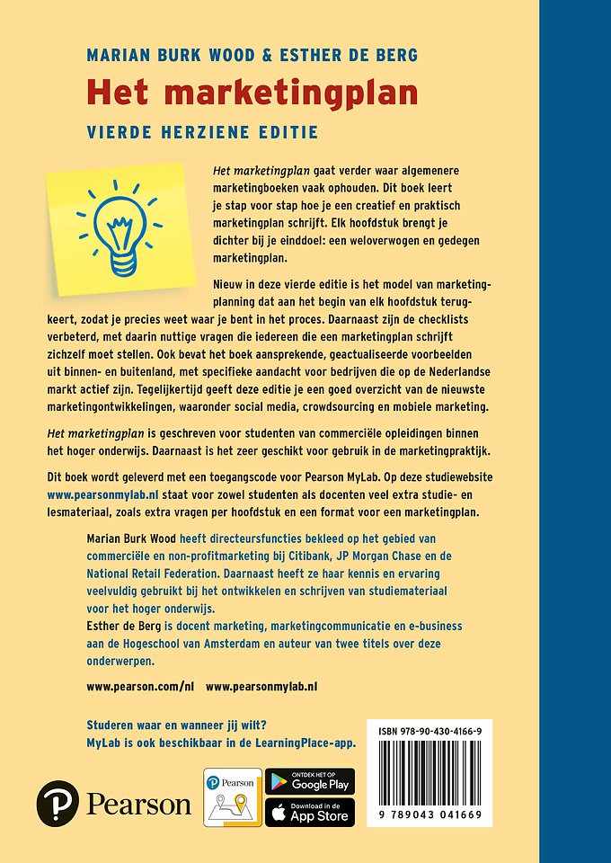 Het marketingplan, met MyLab NL