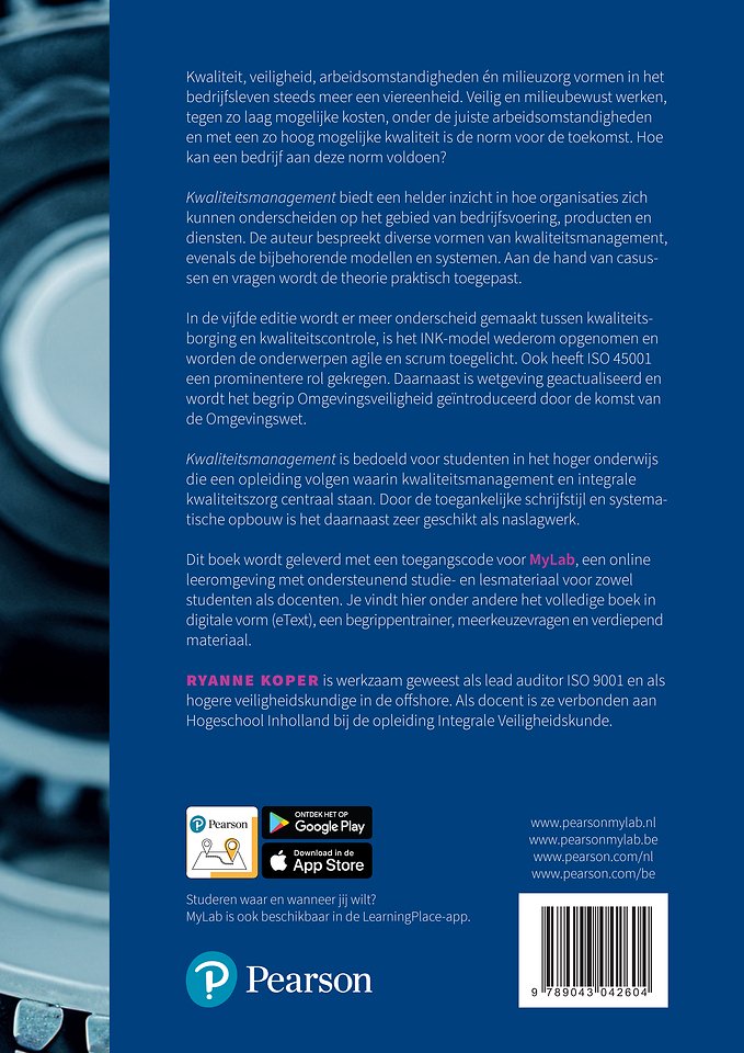 Kwaliteitsmanagement, met MyLab NL toegangscode