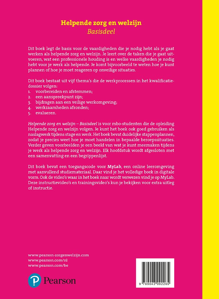 Helpende Zorg & Welzijn Basisdeel