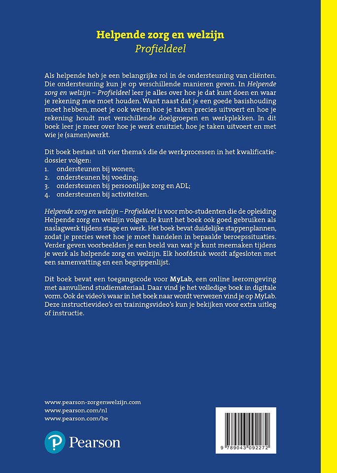 Helpende zorg en welzijn Profieldeel