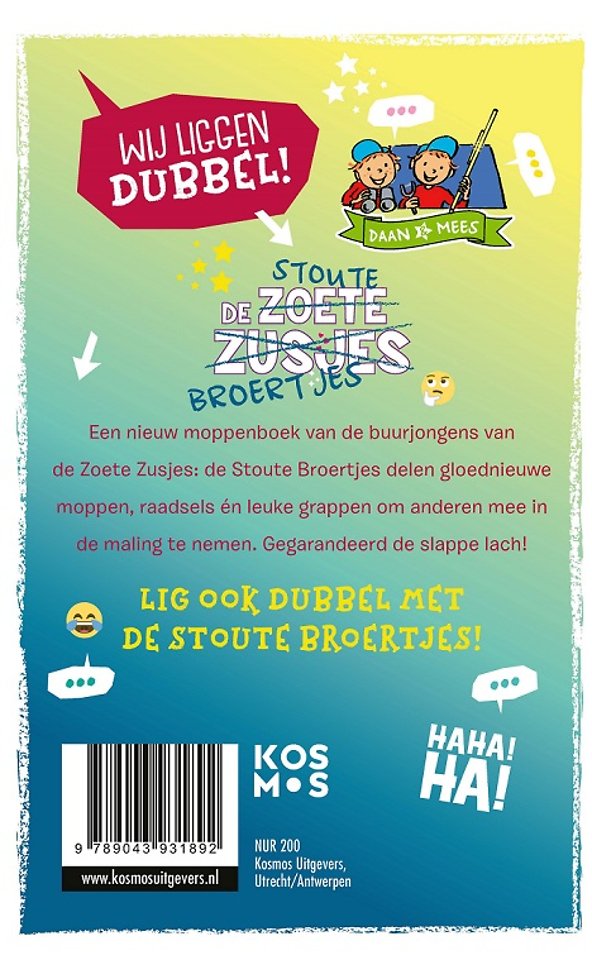 De stoute broertjes moppenboek