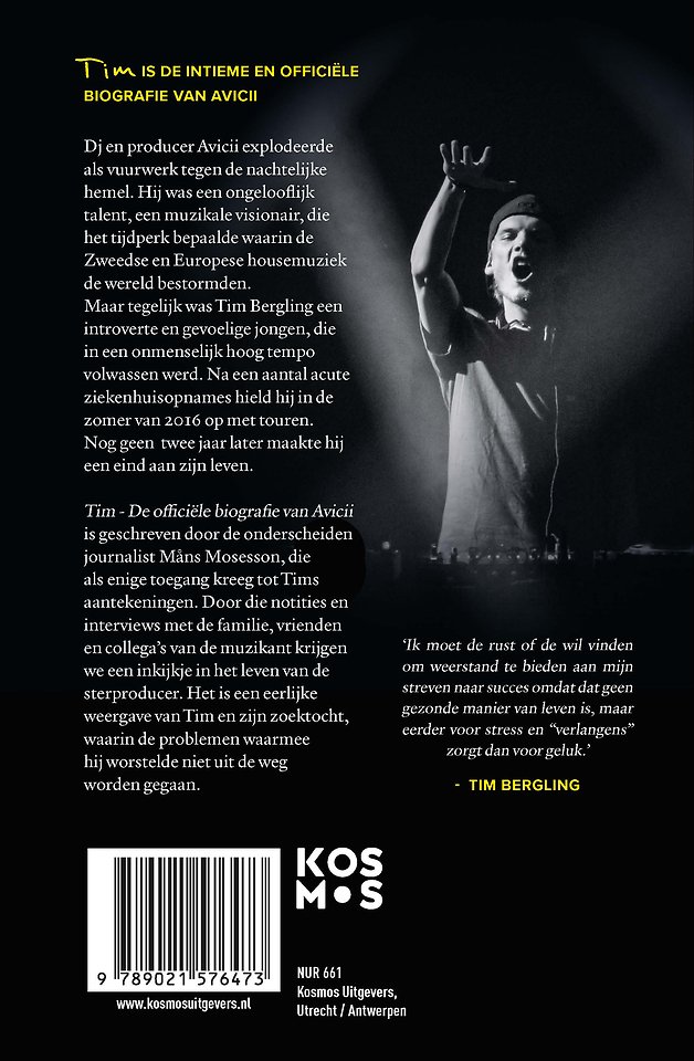 Tim-De officiële biografie van Avicii