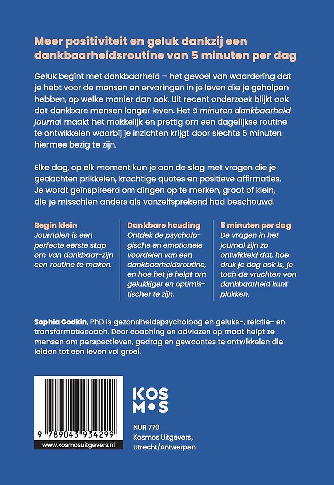 5 minuten dankbaarheid journal