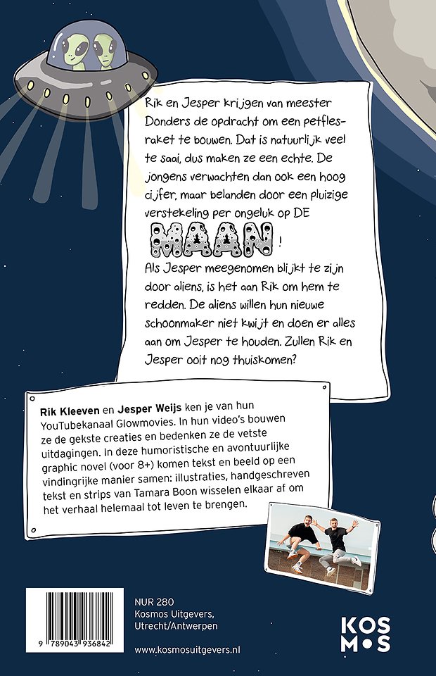 Rik en Jesper gaan naar de maan
