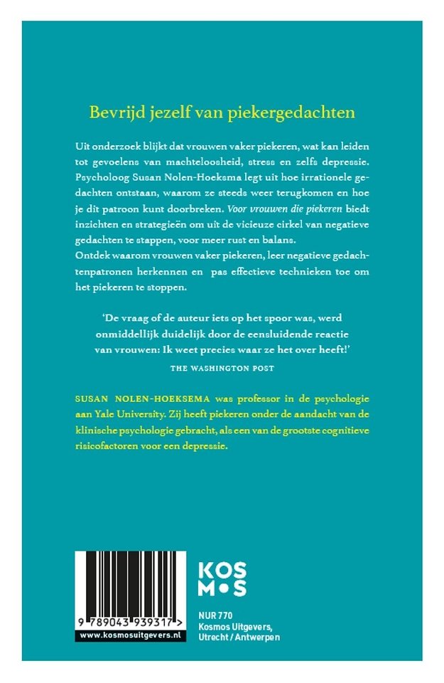 Voor vrouwen die piekeren