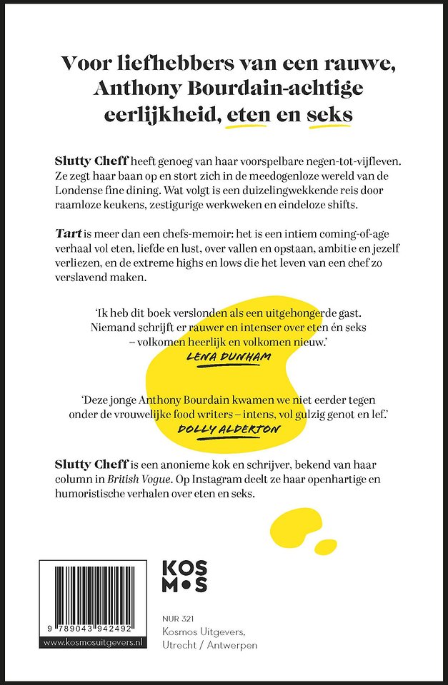 Tart: Ongezouten avonturen van een anonieme chef