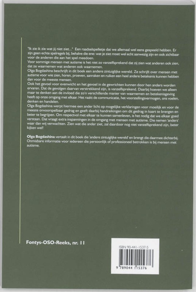 Waarneming en zintuiglijke ervaringen bij mensen met Autisme en Aspergersyndroom