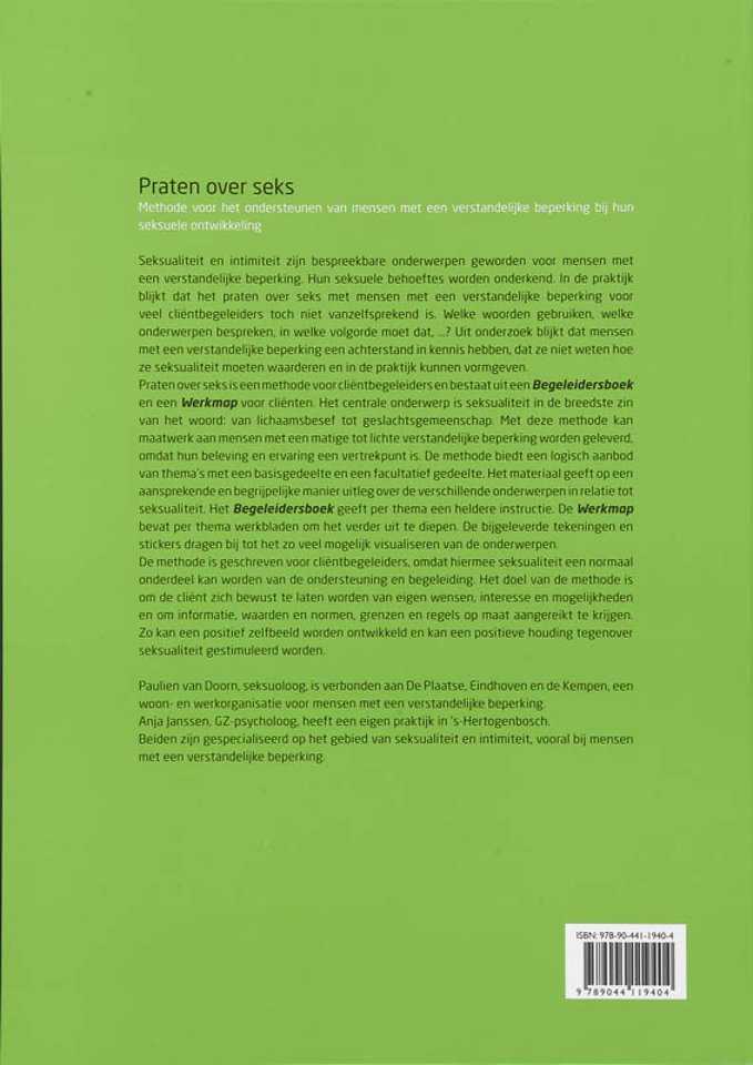 Praten over seks Begeleidersboek