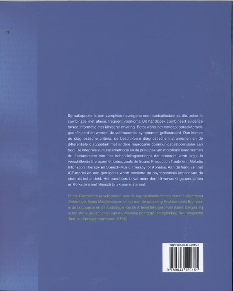 Handboek spraakapraxie bij volwassenen