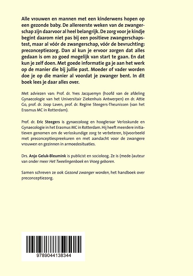 Vóórdat je zwanger wordt