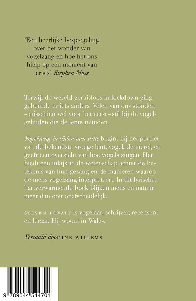 Vogelzang in tijden van stilte