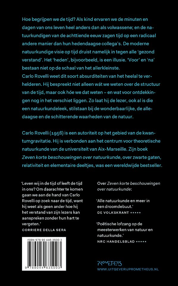 De orde van de tijd