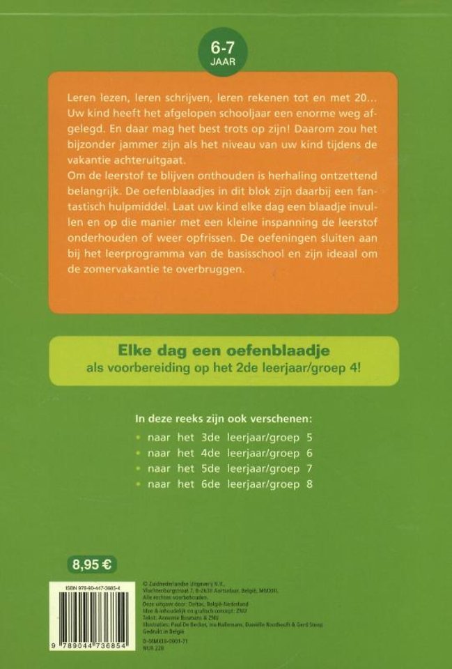 Vakantie oefenblaadjes "naar groep 4"