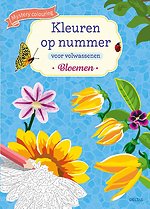 Kleuren op nummer voor volwassenen Bloemen