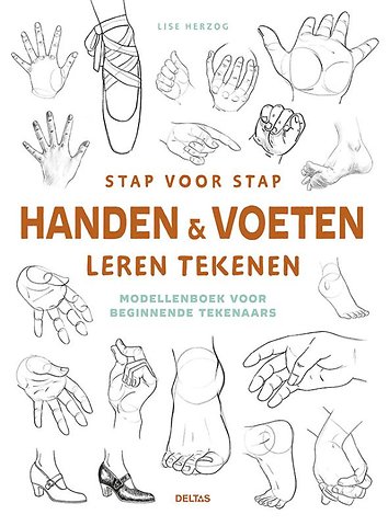 Stap voor stap handen en voeten leren tekenen