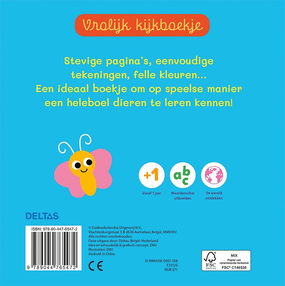 Vrolijk kijkboekje - Lieve dieren