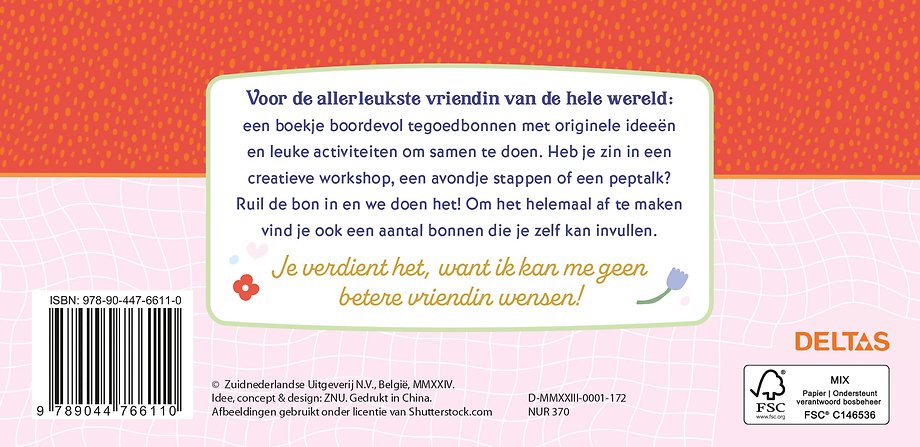 Voor de leukste vriendin 25 tegoedbonnen