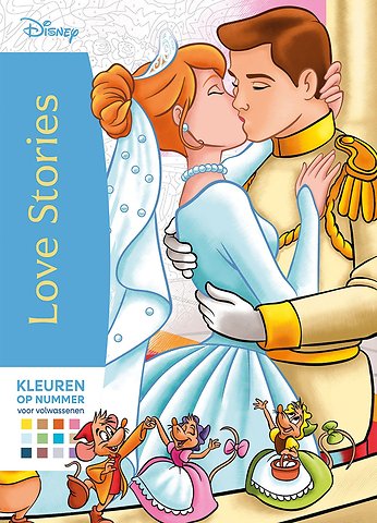 Disney Love stories Kleuren op nummer voor volwassenen