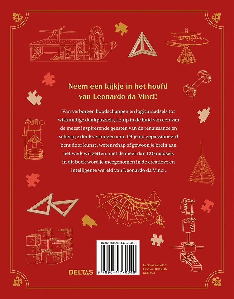 Uitdagende breinbrekers & raadsels van Leonardo da Vinci