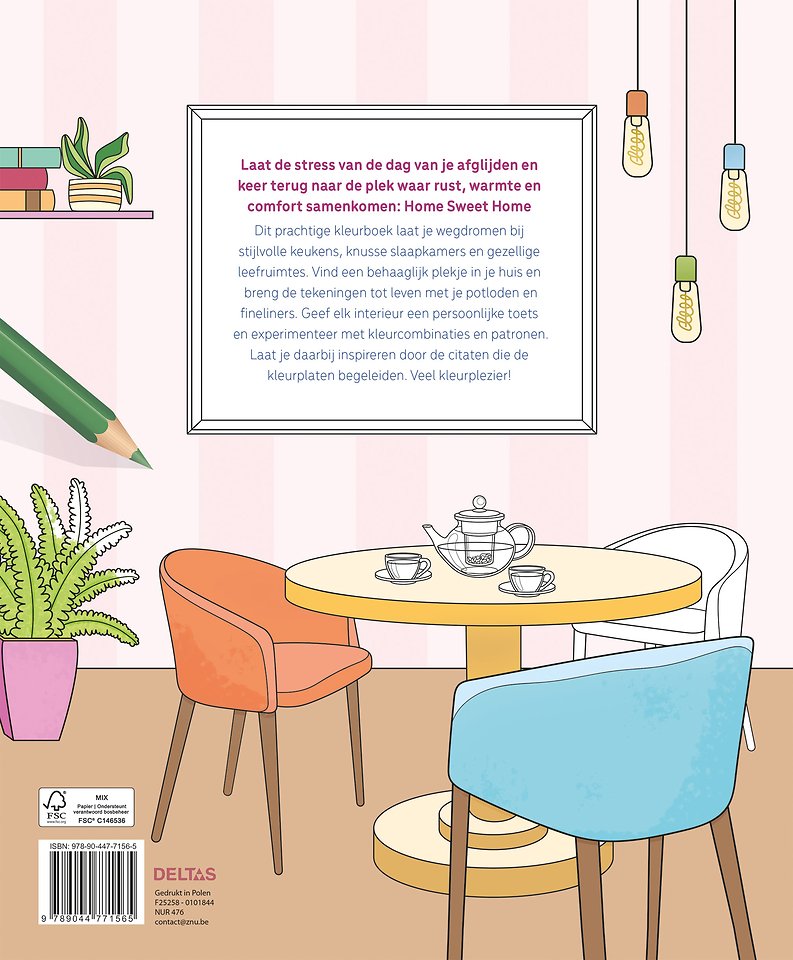Home Sweet Home - Kleuren voor volwassenen