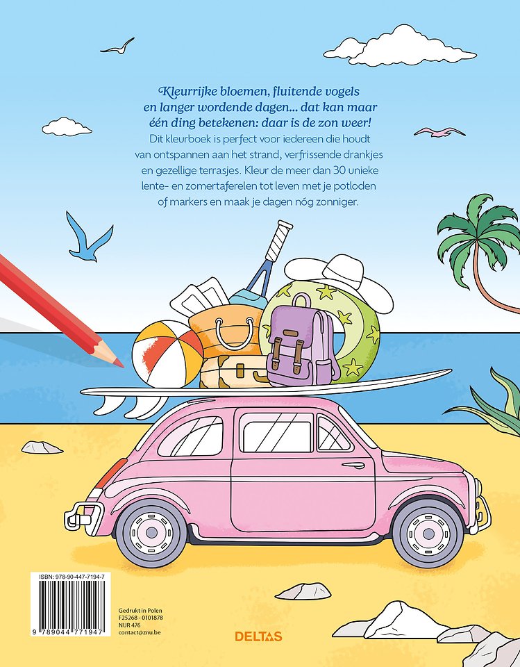 Sunny days - Kleuren voor volwassenen