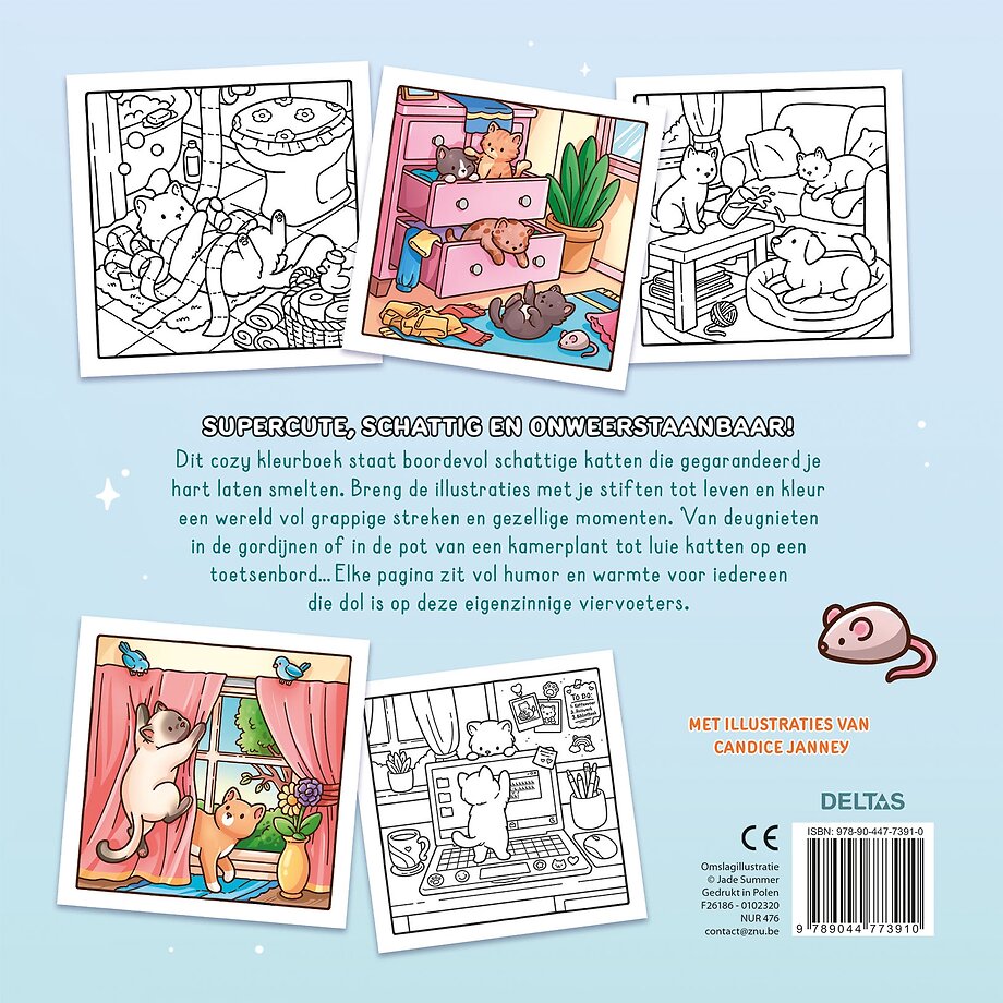Cozy Kitties - Comfy kleurboek Jade Summer