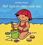 Anna met oma en opa aan zee
