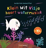 Klein wit visje hoort watermuziek