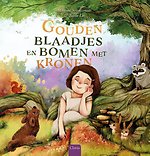 Gouden blaadjes en bomen met kronen