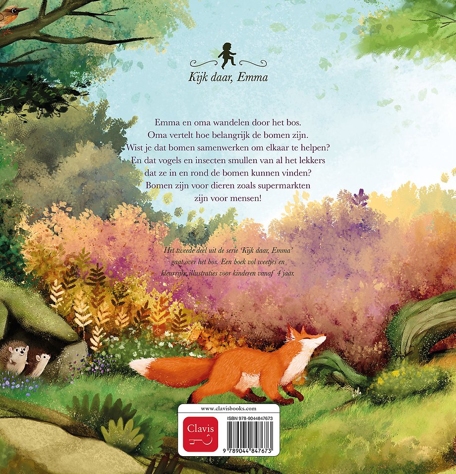 Gouden blaadjes en bomen met kronen