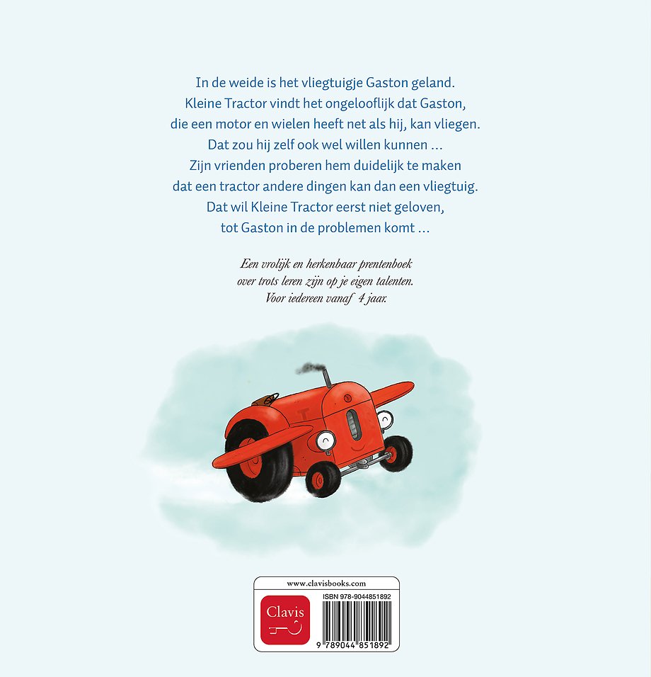 Kleine tractor wil vliegen