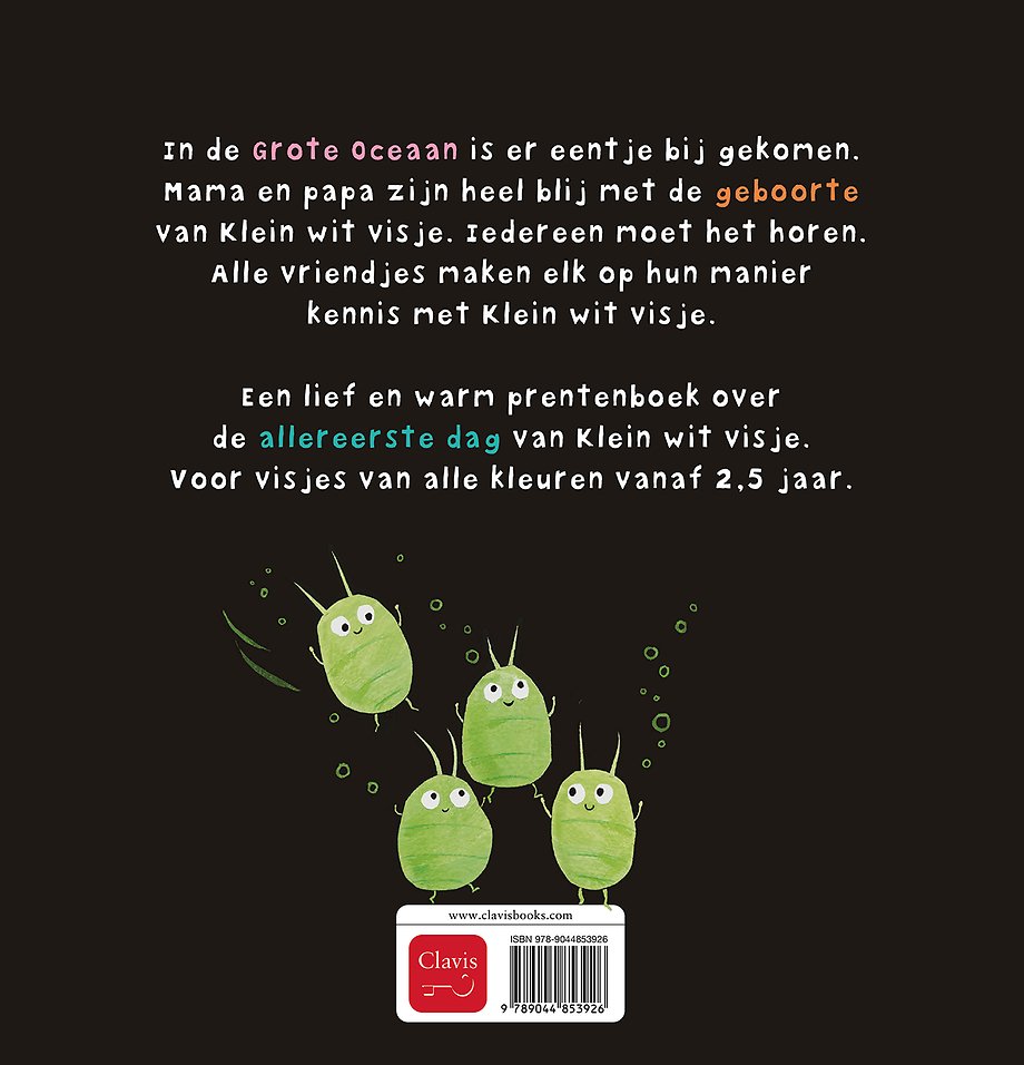 Klein wit visje is geboren