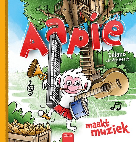 Aapie maakt muziek