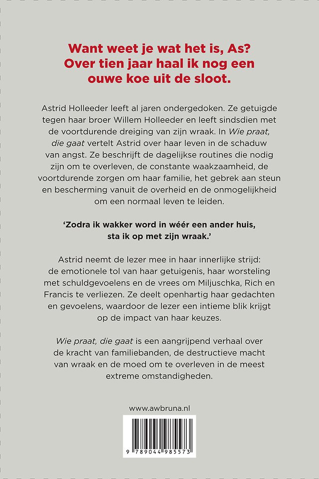Wie praat, die gaat