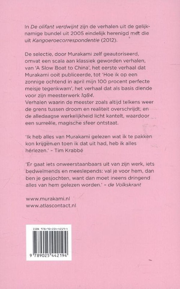 De olifant verdwijnt
