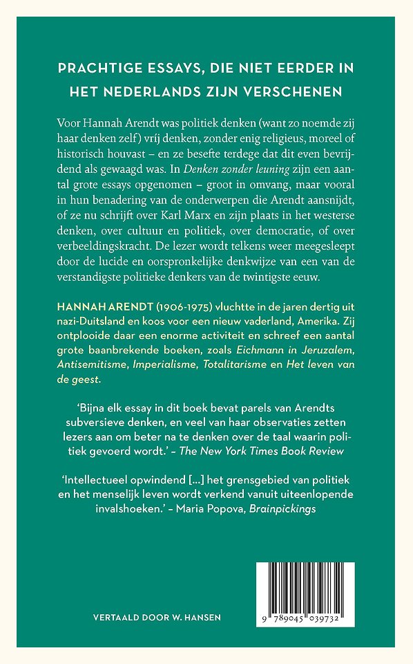 Denken zonder leuning