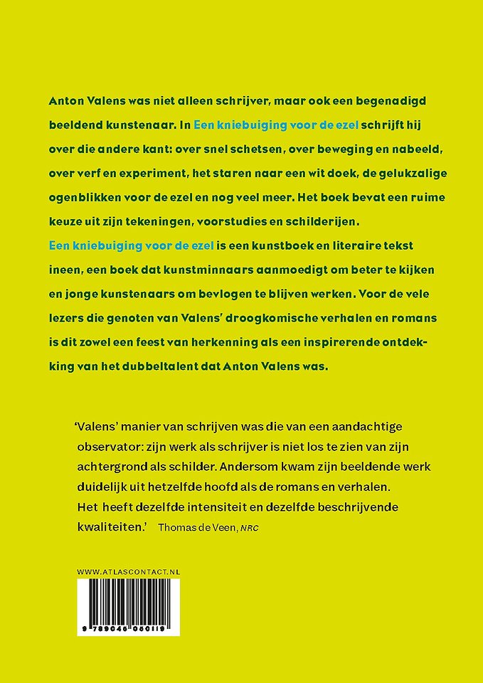 Een kniebuiging voor de ezel