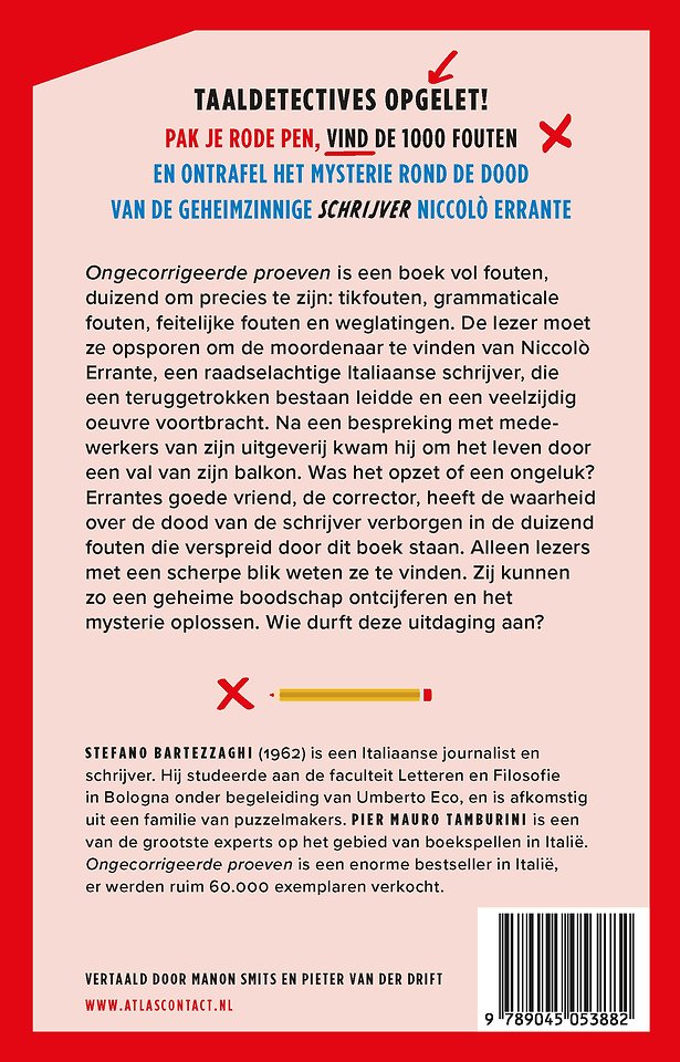 Ongecorrigeerde proeven