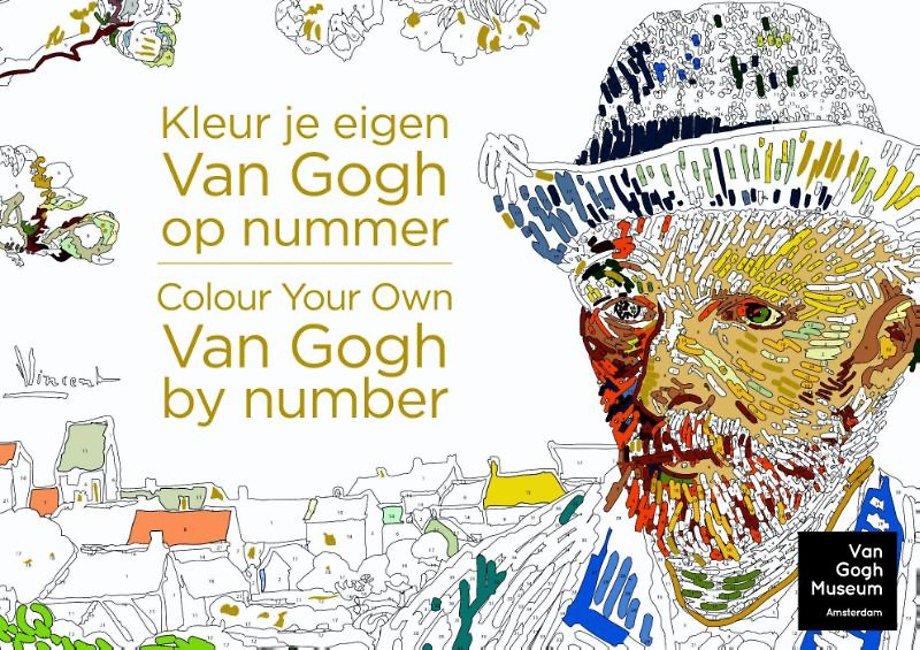 Kleur je eigen Van Gogh op nummer; Colour your own Van Gogh by number door  - Managementboek.nl