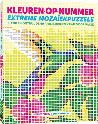 Kleuren-op-nummer: extreme mozaïekpuzzels
