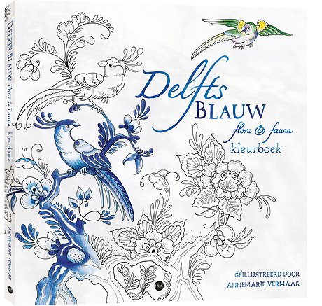 Delfts Blauw flora & fauna kleurboek