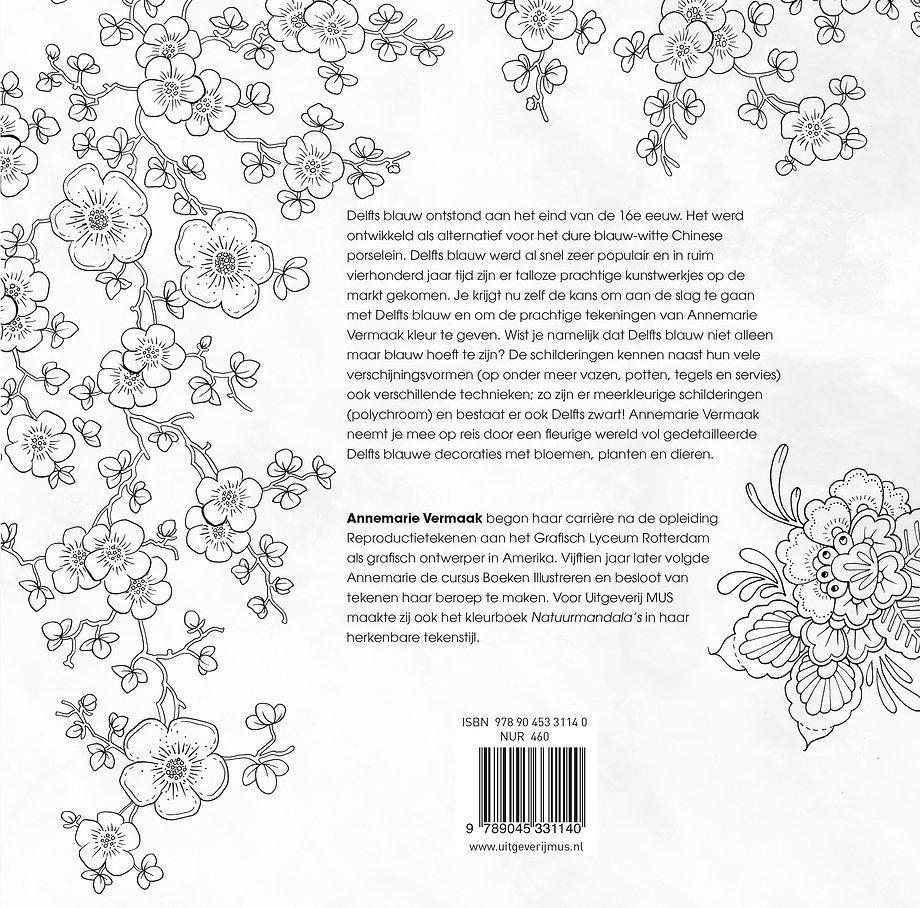 Delfts Blauw flora & fauna kleurboek