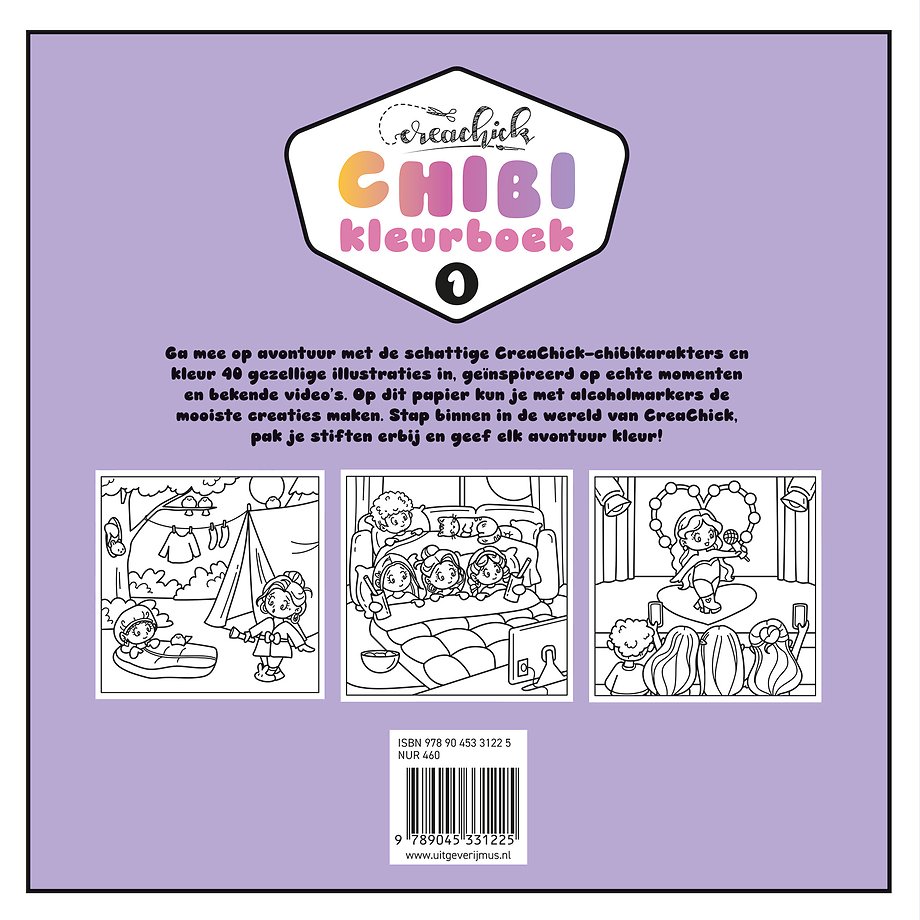 CreaChick Chibikleurboek 1