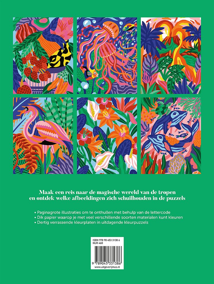 Kleuren-op-letter Tropische werelden