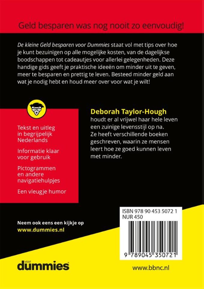 De kleine Geld besparen voor Dummies