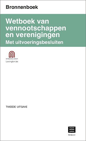 Bronnenboek Wetboek vennootschappen en verenigingen met uitvoeringsbesluiten