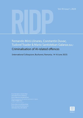 Criminalisation of AI-related offences