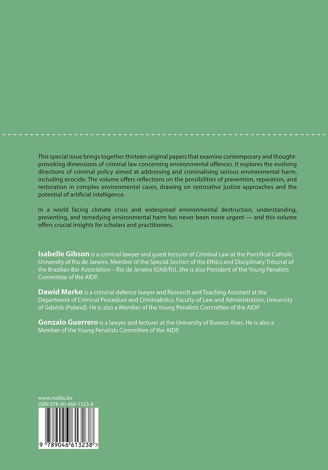 Environment and Contemporary Challenges to Criminal Law