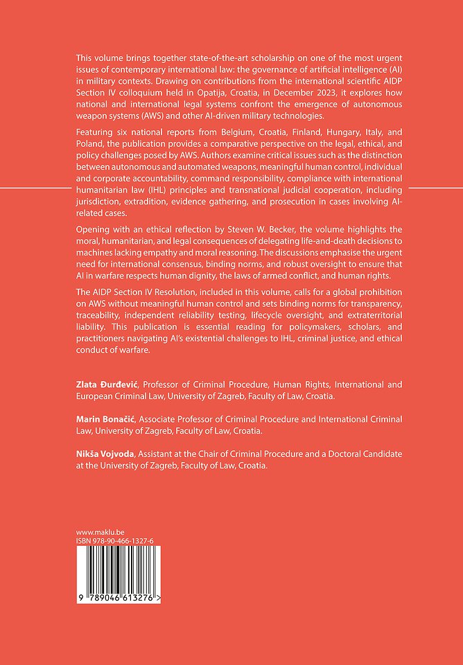 International Perspectives on AI: Challenges for Judicial Cooperation and International Humanitarian and Criminal Law