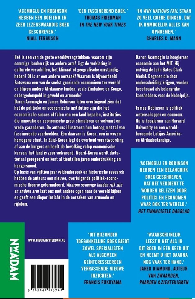 Waarom sommige landen rijk zijn en andere arm